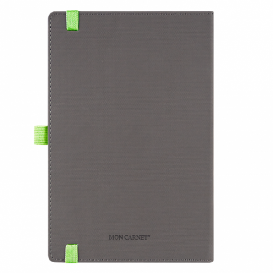 Ежедневник Alfa Note Pasu А5, серый/салатовый,  недатированный, в твердой обложке