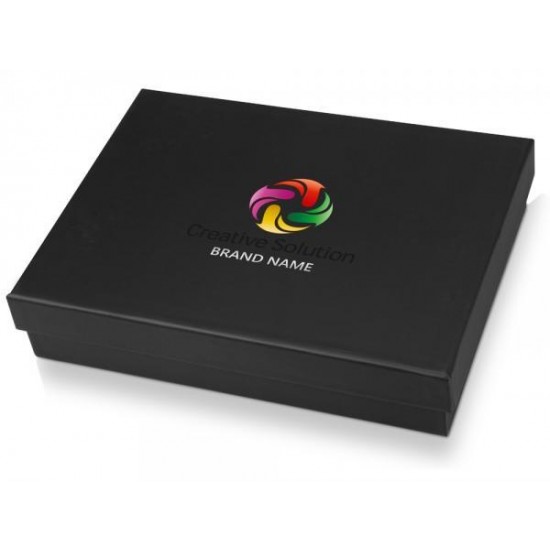Подарочная коробка Corners средняя, черный Подарочная коробка Corners средняя, черный