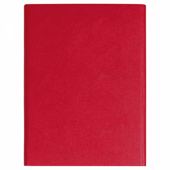 Ежедневник Alfa Bird Petrus A5, красный, недатированный, в твердой обложке с металлическим элементом