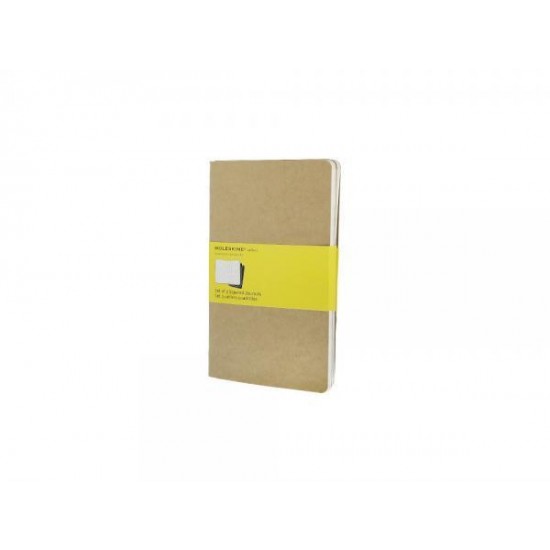 Записная книжка Moleskine Cahier (в клетку, 3 шт.), Large (13х21см), бежевый