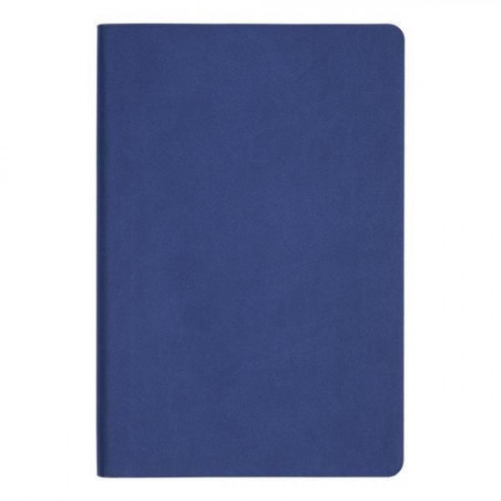 Ежедневник Flexy Latte Soft Touch Blue Edition Color А5, синий/оранжевый, недатированный, в гибкой обложке