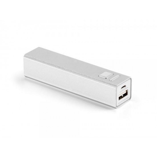 HEVESY. Портативная батарея 2'200 mAh, Сатин серебро
