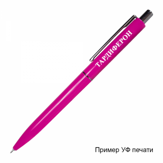 Ручка шариковая, пластиковая, розовая/серебристая, Best Point