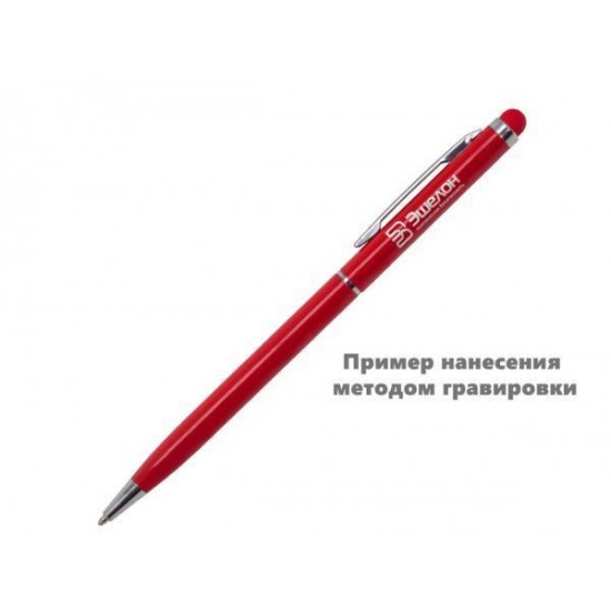 Ручка шариковая, СЛИМ СМАРТ, металлическая, красная/серебристая Ручка шариковая, СЛИМ СМАРТ, металлическая, красная/серебристая