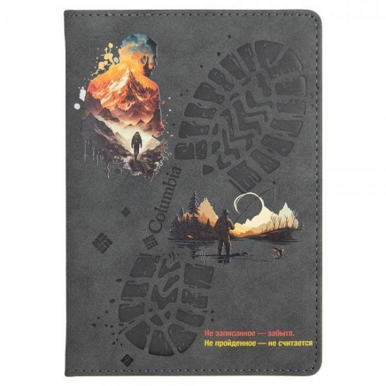 Ежедневник City Nuba Print Sample А5, недатированный, в твердой обложке с поролоном, темно-серый