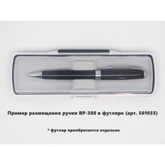 Ручка шариковая Universal, металлическая, черная/серебристая
