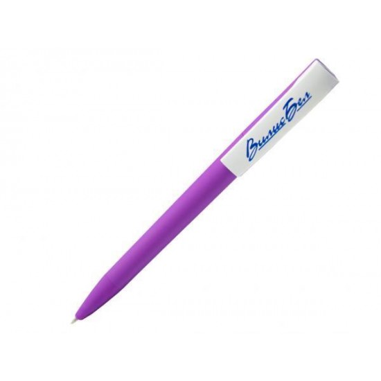 Ручка шариковая, пластик, софт тач, фиолетовый/белый, Z-PEN