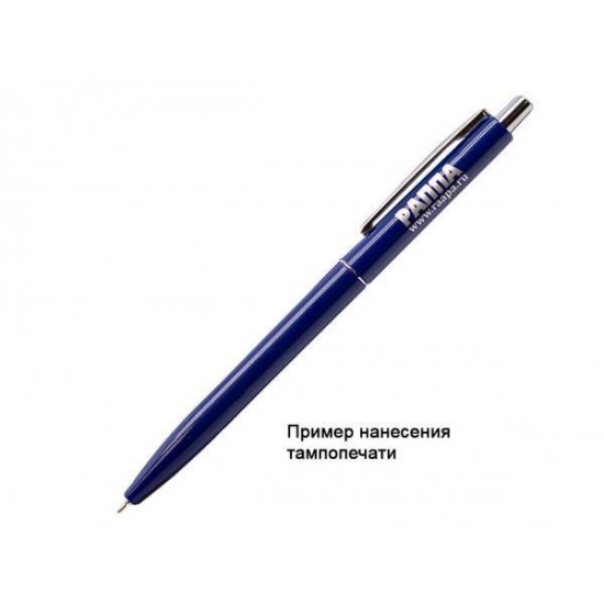Ручка шариковая, пластиковая, синяя/серебристая, Best Point