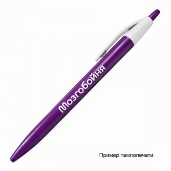 Ручка шариковая, Simple, пластиковая, красная/белая