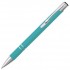 Ручка шариковая Legend Soft Touch, бирюзовая 7709