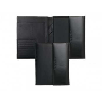 Папка для участника конференции формата А5 Caption Contrast Black. Hugo Boss, черный