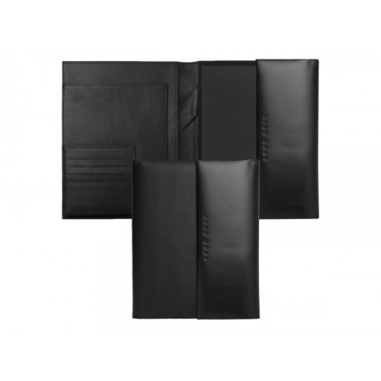 Папка для участника конференции формата А5 Caption Contrast Black. Hugo Boss, черный