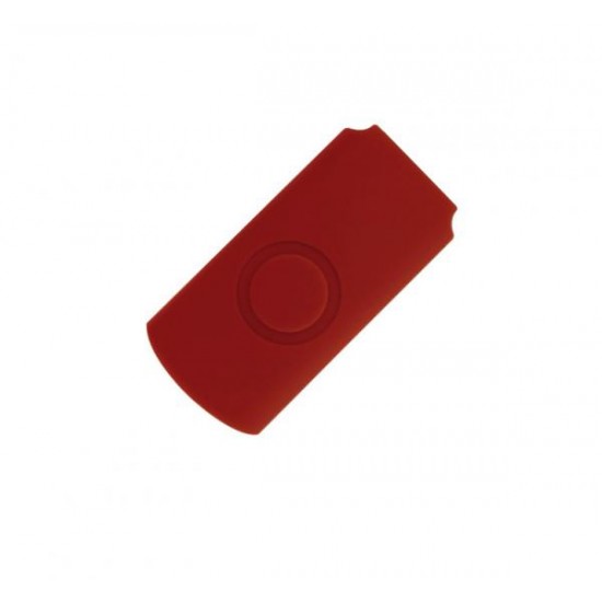 Корпус для флеш накопителя Twister, пластик Софт Тач, красный