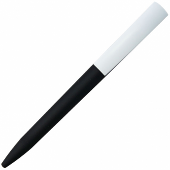 Ручка шариковая, пластик, софт тач, черный/белый, Z-PEN