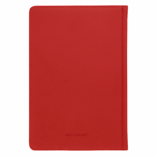 Ежедневник Classic Soft А5, красный, недатированный, в твердой обложке