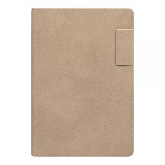 Ежедневник Flexy Tenero Suede A5, бежевый, недатированный, в гибкой обложке с петлей для ручки