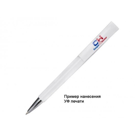 Ручка шариковая, пластиковая, белая/серебристая, Z-PEN