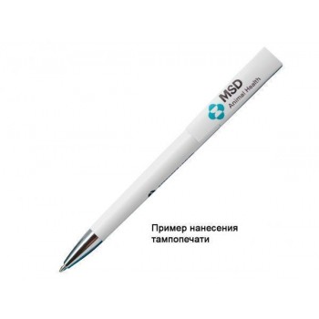 Ручка шариковая, пластиковая, белая/оранжевая, Z-PEN
