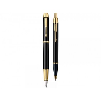 Набор Parker IM Core Black GT: ручка шариковая, ручка перьевая