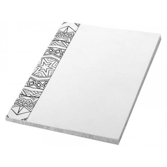 Блокнот А5 Doodle Colour Therapy, белый/черный