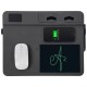 Многофункциональный коврик для мыши Multi Pad с беспроводной зарядкой и LCD экраном, 10 Вт, серый Многофункциональный коврик для мыши Multi Pad с беспроводной зарядкой и LCD экраном, 10 Вт, серый