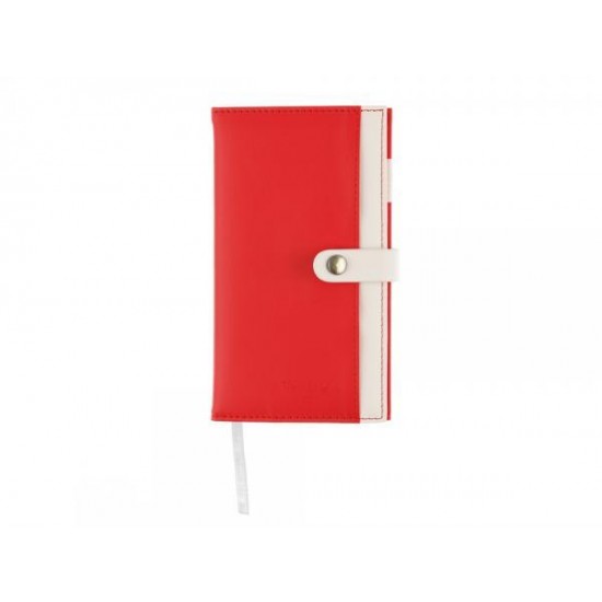 Записная книжка Pierre Cardin красная, 10,5 х 18,5 см