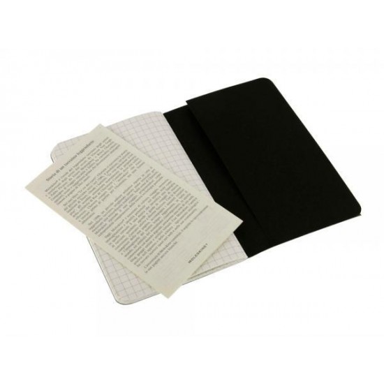 Записная книжка Moleskine Cahier (в клетку, 1 шт.), Pocket (9х14см), черный Записная книжка Moleskine Cahier (в клетку, 1 шт.), Pocket (9х14см), черный