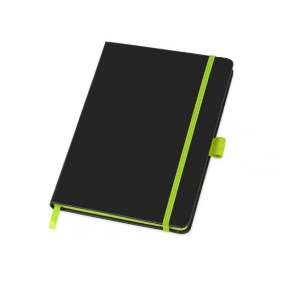 Блокнот Color edge A5, черный/лайм Блокнот Color edge A5, черный/лайм