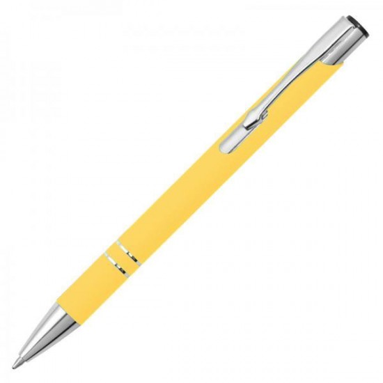 Ручка шариковая Legend Soft Touch, желтая Ручка шариковая Legend Soft Touch, желтая