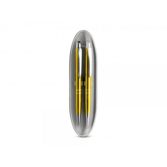 11050. Ball pen and mechanical pencil set, желтый 11050. Ball pen and mechanical pencil set, желтый