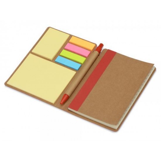 Набор стикеров Write and stick с ручкой и блокнотом, красный