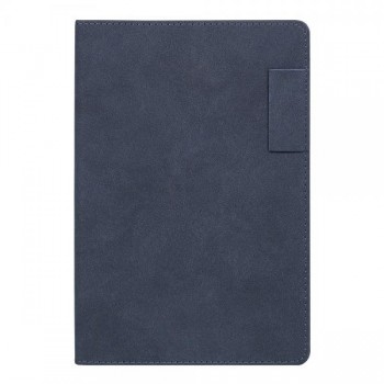 Ежедневник Flexy Tenero Suede A5, синий, недатированный, в гибкой обложке с петлей для ручки
