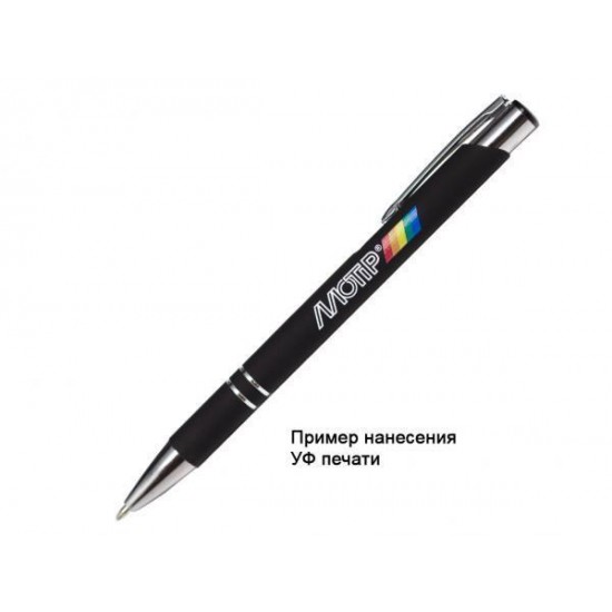 Ручка шариковая, COSMO Soft Touch, металлическая, черная Ручка шариковая, COSMO Soft Touch, металлическая, черная