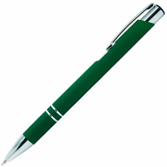 Ручка шариковая, COSMO HEAVY Soft Touch, металлическая, темно-зеленая Ручка шариковая, COSMO HEAVY Soft Touch, металлическая, темно-зеленая