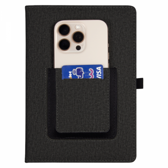 Ежедневник Smart Wallet Cambric A5, черный, недатированный, в твердой обложке с поролоном Ежедневник Smart Wallet Cambric A5, черный, недатированный, в твердой обложке с поролоном