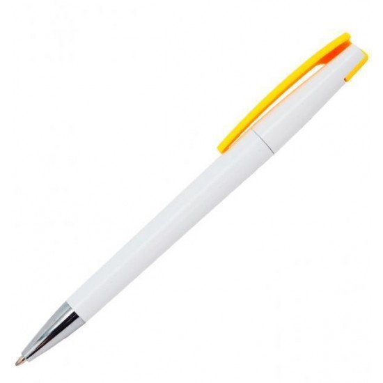 Ручка шариковая, пластиковая, белая/желтая, Z-PEN Ручка шариковая, пластиковая, белая/желтая, Z-PEN