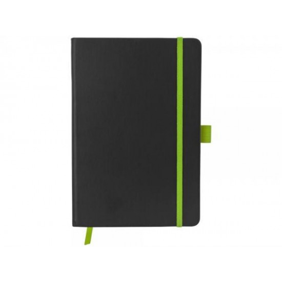 Блокнот Color edge A5, черный/лайм Блокнот Color edge A5, черный/лайм