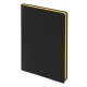 Ежедневник Flexy Latte Soft Touch Black Edition Color А5, черный/желтый, недатированный, в гибкой обложке Ежедневник Flexy Latte Soft Touch Black Edition Color А5, черный/желтый, недатированный, в гибкой обложке