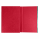 Ежедневник Alfa Bird Petrus A5, красный, недатированный, в твердой обложке с металлическим элементом