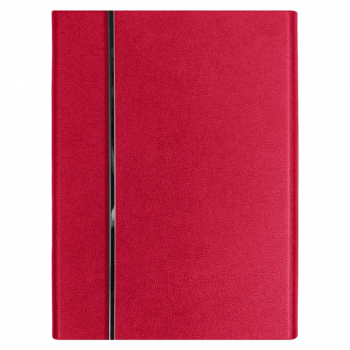 Ежедневник Alfa Bird Petrus A5, красный, недатированный, в твердой обложке с металлическим элементом