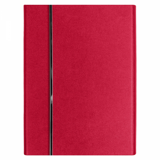 Ежедневник Alfa Bird Petrus A5, красный, недатированный, в твердой обложке с металлическим элементом