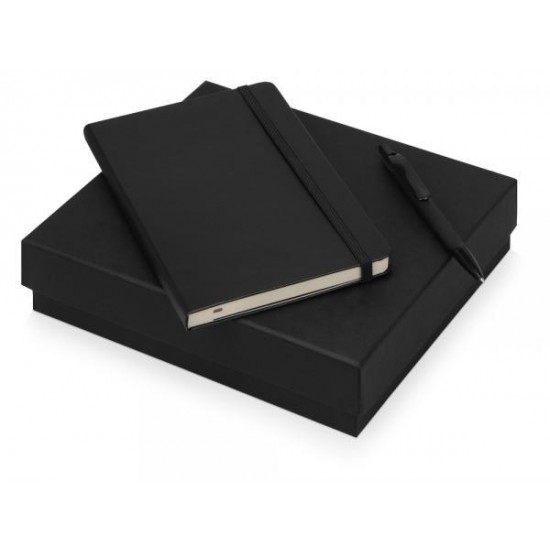 Подарочный набор Moleskine Sherlock с блокнотом А5 и ручкой, черный Подарочный набор Moleskine Sherlock с блокнотом А5 и ручкой, черный