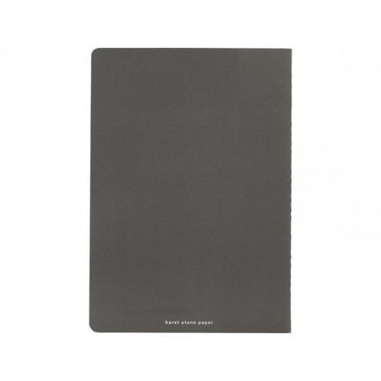 Комплект из двух блокнотов Karst® формата A5 с листами из каменной бумаги, slate grey