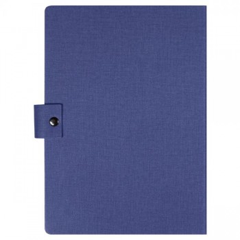 Блокнот А5 Tasmania,  в твердой обложке со стикерами в линейку, синий