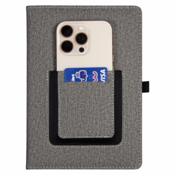 Ежедневник  Smart Wallet Cambric  A5, серый, недатированный, в твердой обложке с поролоном