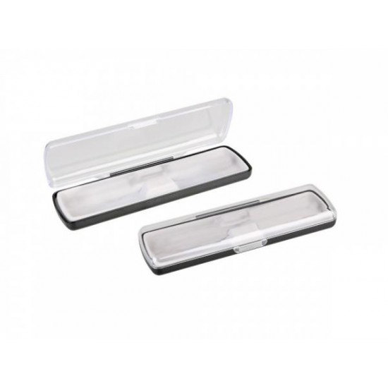 Футляр для ручки Pencase Uno, пластик, прозрачный/черный
