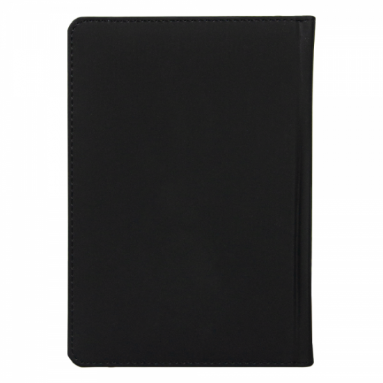 Ежедневник полудатированный Classic Soft А5, черный, в твердой обложке с поролоном