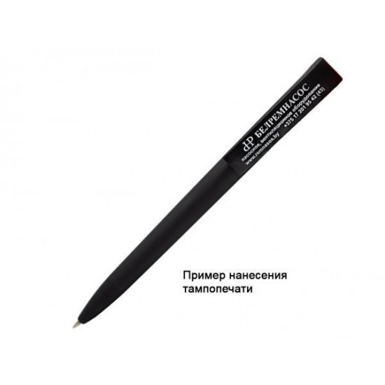 Ручка шариковая, пластик, софт тач, черный/черный, Z-PEN