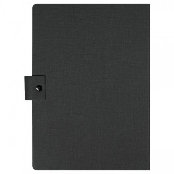 Блокнот А5 Tasmania,  в твердой обложке со стикерами в линейку, черный