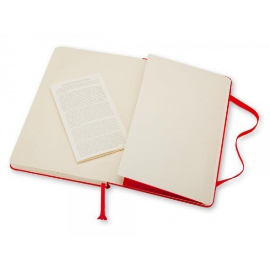 Записная книжка Moleskine Classic (в линейку) в твердой обложке, Pocket (9x14см), красный